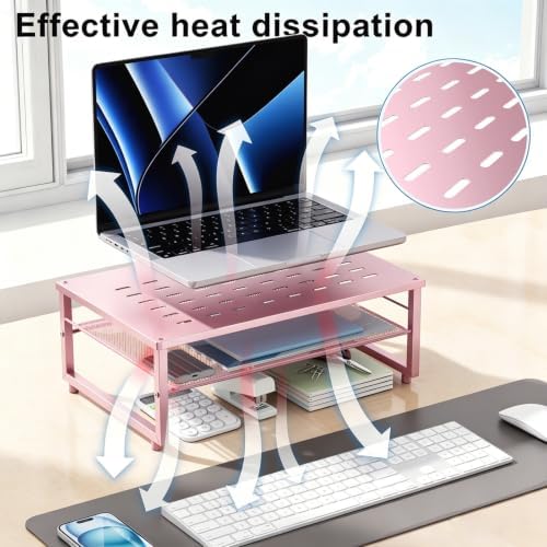 gianotter 2-Tier Metal Monitor Stand Riser - Image 3