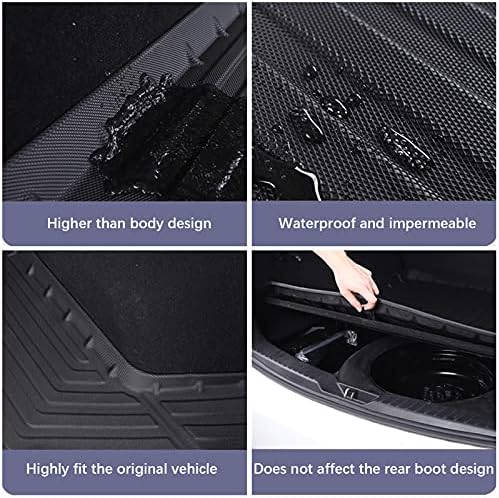 Elsetyler Cargo Liner for 2020-2026 Sentra - Black TPE All Weather Heavy Duty Waterproof Rear Cargo Tray Trunk Floor Mat Protector Compatible with 2020-2026 Nissan Sentra - Image 5