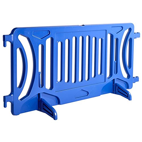 Billboard Barricade 42x96 Plastic Pedestrian Barricade- Blue by OTWSafety