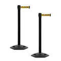 CCW Series WBB-200 Set of 2 Outdoor Safety Rubber Base Stanchion Retractable by Crowd+Control+Warehouse