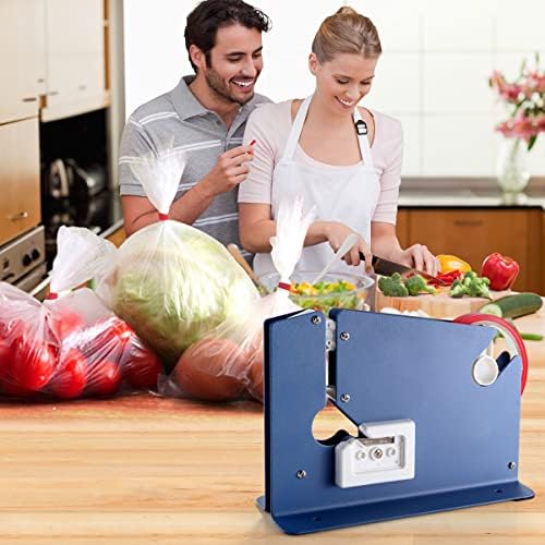 kimilus Steel Tape Bag Sealer with 2 Bag Sealing Tape, Plastic Bag Sealer Poly Bag Sealer for Meat Cake Bread Icing, Heavy Duty Metal Produce Bag Sealing Taper Dispenser - Image 7