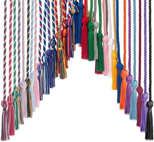 Pink White Graduation Cord, Graduation Honor Cords Braided Tassels Cord for 2026, 68” Long Polyester Yarn Honor Ropes for 2026 Grad Decorations, Party Ceremonies - Image 6