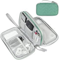 FYY Electronic Organizer, Travel Tech Pouch, Cable Organizer Green Quilted by FYY