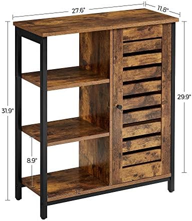VASAGLE Buffet Cabinet, Sideboard, 1 Doors, 27.6 x 11.8 x 31.9 Inches - Image 3