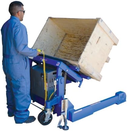 Vestil TMS-60-DC DC Power Tilt Master Straddle, Overall W x L x H (in.) 57-1/4 x 72-13/16 x 29-1/4, Operator Reach (in.) 13-3/8, Fork Length (in.) 35-1/2, Folding Handle Length (in.) 20, 4" Fork Width, 6000 lbs Capacity - Image 5