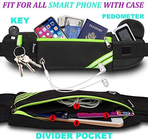AIKENDO Slim Running Belt Fanny Pack Phone Holder Money Belt Women and Men - Image 3