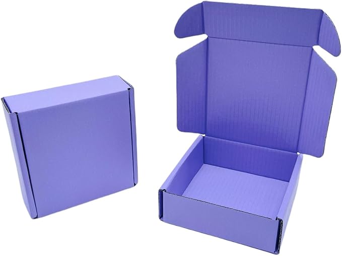 15 Pcs 4.7 x 4.7 x 1.6 Inches Mini Size Corrugated Cardboard Gift Boxes - Image 6