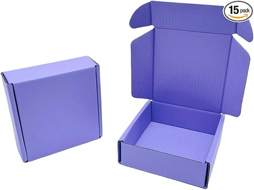 15 Pcs 6 x 6 x 2 inches Corrugated Cardboard Gift Boxes Recyclable Shipping by Unknown