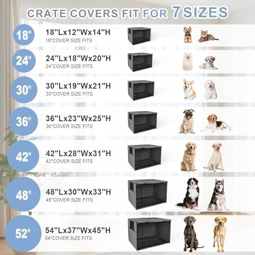Explore Land Dog Crate Cover, 42 inches, Grey - Image 2