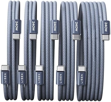 LISEN USB C to USB C Cable, 240W Fast Charging PS/2 Charging Cable by Lisen