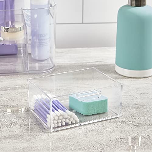 STORi Bliss Clear Makeup Organizer for Countertop, Divided Bathroom Organizer & Storage Drawer, Makeup Brush Holder, Cosmetic & Nail Polish Organizer, Made in USA - Image 6
