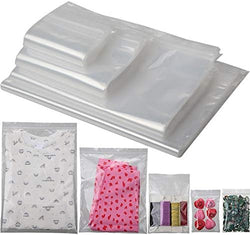 Zonon 100 Pcs Clear Reclosable Zipper Storage Bags Resealable Poly Bag, S by Zonon
