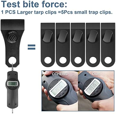 60Pcs Large Heavy Duty Lock Grip Tarp Clips with 200Pcs Zip Cable Ties - Image 5