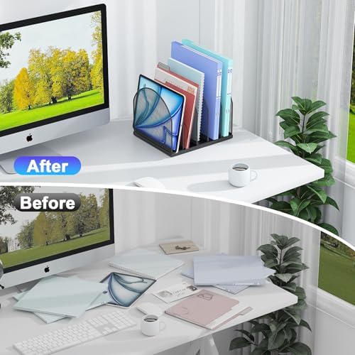 gianotter Desktop File Organizer with 5 Compartments - Image 2