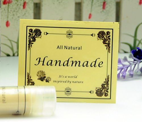 Homemade Skincare Products Adhesive Labels Stickers for Lip Balm Handcream Candle Container Tubes 20pcs (Handmade for All Products) - Image 2