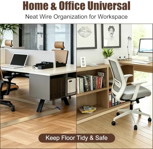 Eapele Floor Cord Cover 10ft Cord Covers for Wires on Floor, Heavy Duty Extension Cord Cover, Rubber Floor Cable Cover, Prevent Trip Hazard for Sidewalk Home Office Outdoor or Indoor Settings - Image 7