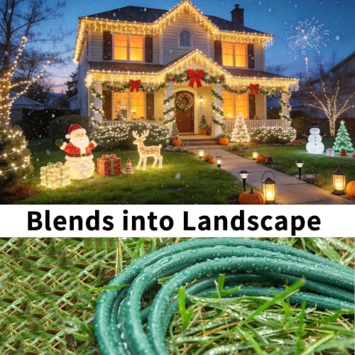 HUANCHAIN 16/3 Indoor Outdoor Green Extension Cord 3 ft 2pcs Waterproof - Image 6