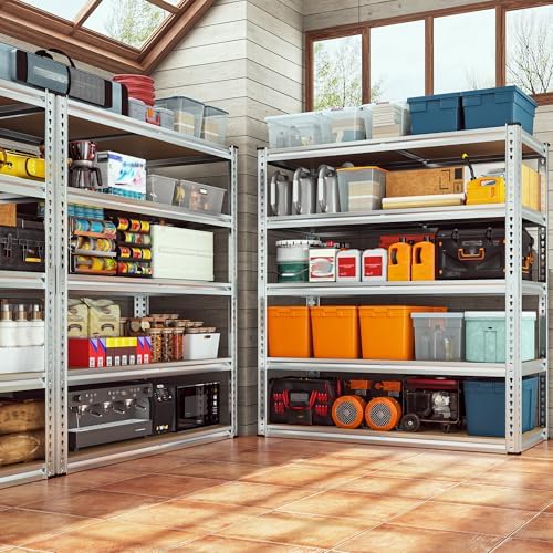 REIBII 2500LBS Garage Shelving,40"W Rust-Proof Storage Shelves For Basement - Image 6
