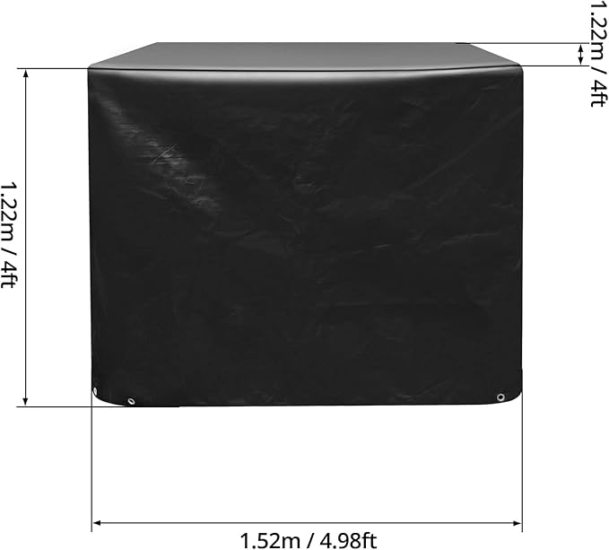 QWORK Pallet Cover, 2 Pack Heavy Duty Outdoor PE Waterproof Pallet Cover - Image 6
