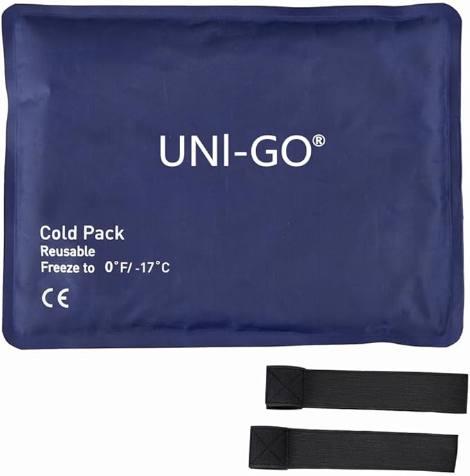 UNI-GO Gel Ice Packs for Injuries Reusable, Gel Cold Pack by UNI-GO