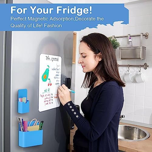 KITANIS Magnetic Pen Holder,2 Pack Magnetic Dry Erase Marker Holder with Generous Compartments,Strong Magnet Storage Marker Pen Pencil Organizer for Refrigerator,Whiteboard,Locker Accessories - Image 6