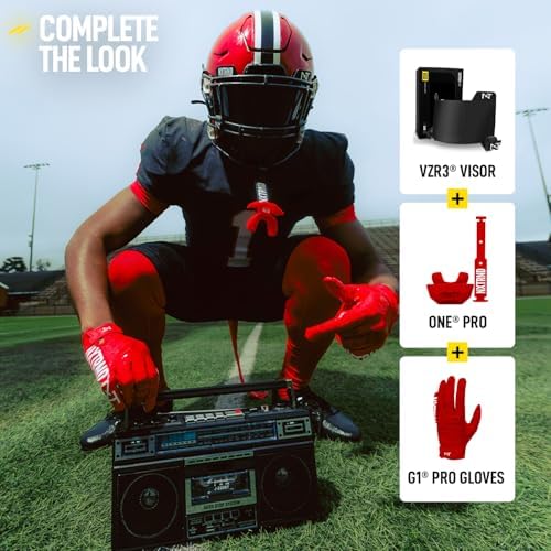 Nxtrnd One Pro Football Mouth Guard, Interchangeable Strap, Fits Adult & Youth (Red) - Image 6
