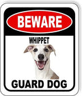 BEWARE WHIPPET GUARD DOG Aluminum Composite Outdoor Sign 20" x24" Metal Security Notice for Yard, Fence, Porch, Property, and Business – No Trespassing, Warning, Attack Dogs, Protection by WorkHouseSigns
