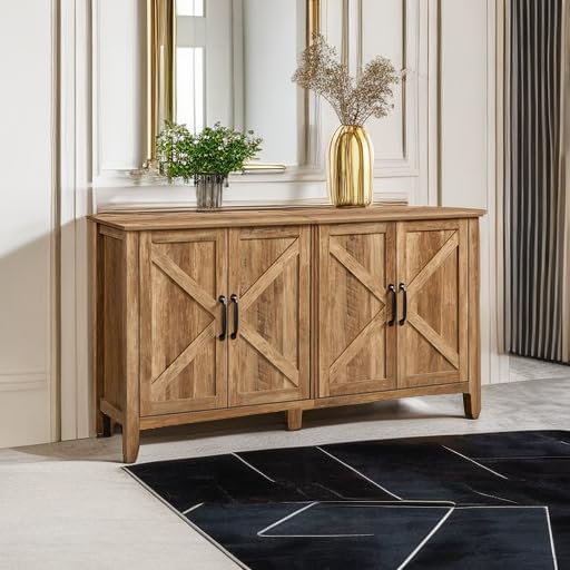 VASAGLE Buffet Cabinet, Coffee Bar, Adjustable Shelf - Image 6