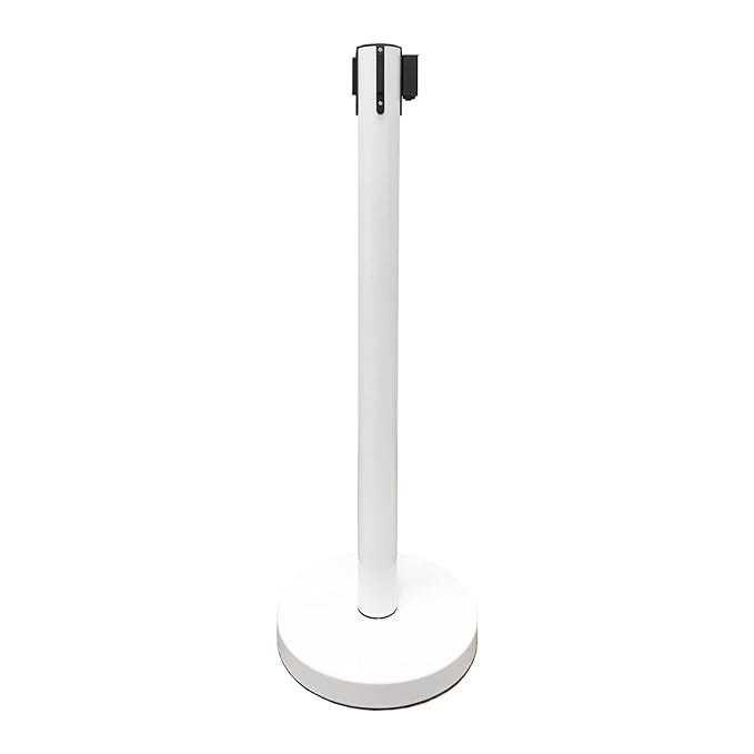 VIP Crowd Control Retractable Belt Stanchion Queue Safety Barrier Set - Image 5