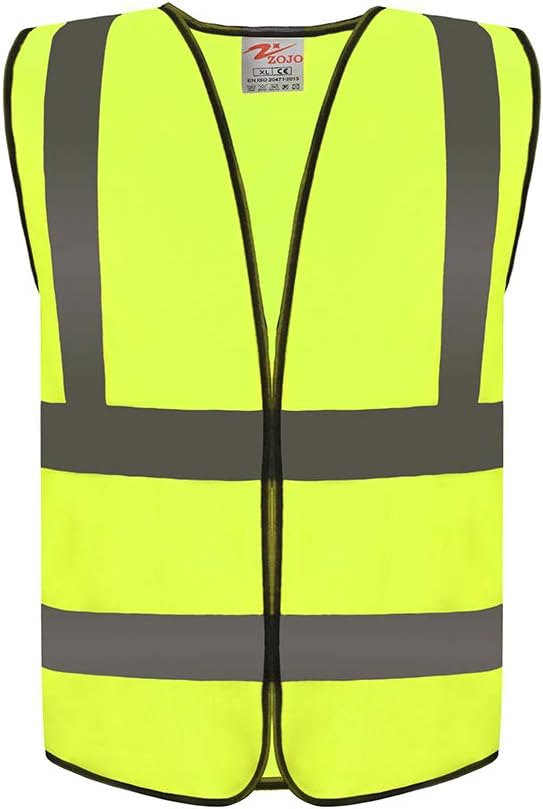 zojo High Visibility Reflective Vests, Adjustable Size, Lightweight Mesh Fabric by zojo