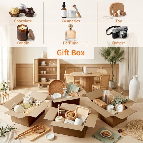 Hoikwo 20 Pack Brown Assorted Shipping Box, 11x6x6, 10x7x5, 9x6x4, 8x6x4 - Image 5