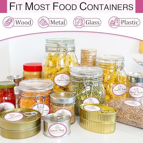 LLIKED 200 Stickers Dissolvable Food Labels 1 1/2" x 2" Canning for Jars - Image 6