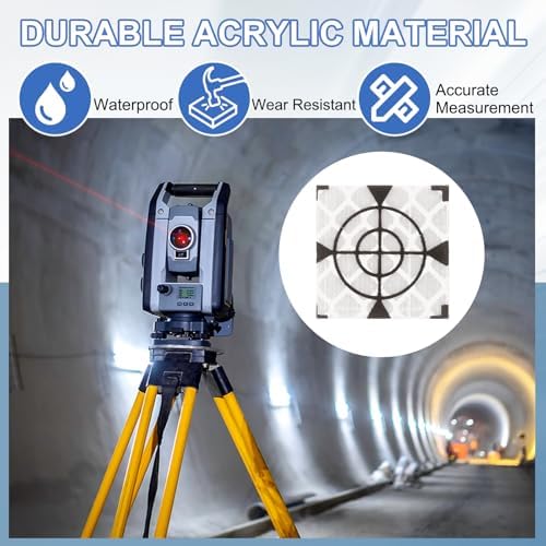 PATIKIL Survey Reflector Target Self-Adhesive Reflective Sheet Surveying Target Mark Tape, Suit for Ship Inspection - Image 4