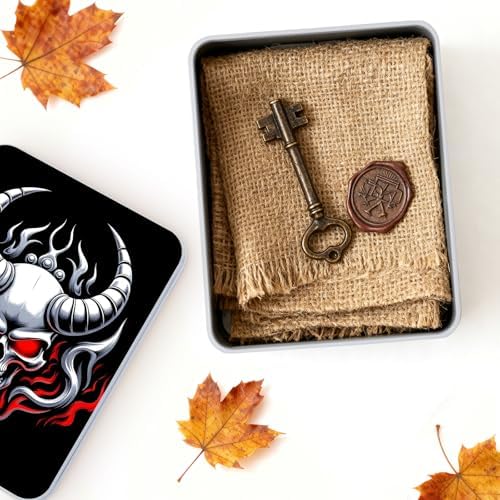 Small Metal Tins Box-4.7" x3.5"x1.6" Rectangular Empty Storage Box With Lid Decorative Organizer Storage Tin Case For Office/Cookie/Candy/Jewelry/Photo/Letter-Cow Skull - Image 4
