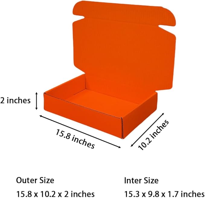 20 Pcs 15.8 x 10.2 x 2 inches Shipping Boxes - Image 2