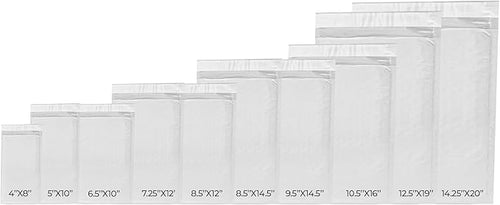 200-Pack Waterproof Poly Bubble Mailers 9.5 x 14.5 - Image 2