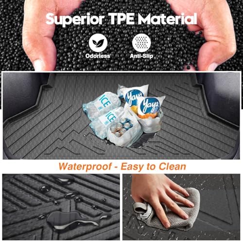 KUST Cargo Trunk Mat for 2018-2025 Toyota Camry 2018-2025/2019-2022 Avalon - Image 5