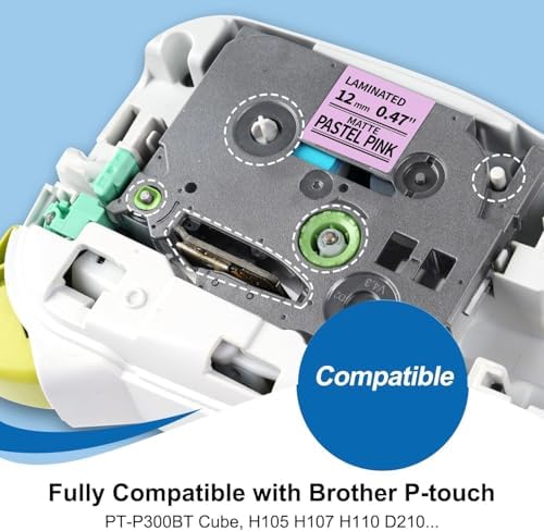 Colorty Replacement for Brother P-Touch Label Maker Tape Ptouch TZe TZ 12mm - Image 2
