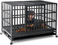 Oranland 48 Inch Heavy Duty Dog Crate,Upgraded Reinforced Baseplate by ProfessionalCageManufacturer