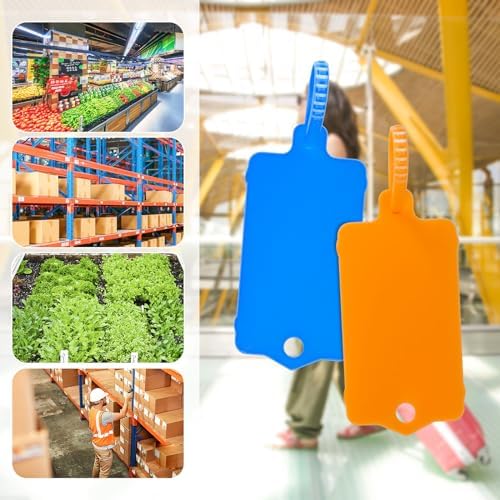 LeonBach 70 PCS Plastic Shipping Tags, 1.46" x 2.48", Mixed 7 Colors - Image 4