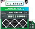 Filterbuy 24x24x1 Air Filter MERV 10 Odor & Allergy Defense (4-Pack) by Filterbuy