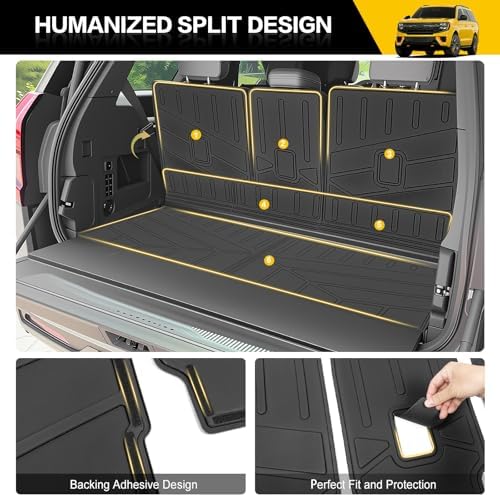 Trunk Mat & Backrest Mat for 2025 2026 Ford Expedition/Lincoln Navigator Standard 7 Seats(Not for Max/L Models), Rear Seat Back Cover Cargo Liner Only for 25 26 Expedition/Navigator Accessories - Image 4