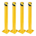4-Pack 42 Inch Steel Safety Bollard Post, 4.5 Inch Diameter Metal Safety Bollard by Unknown