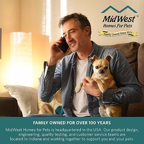 MidWest Homes for Pets QuietTime Dog Bed - Gray Faux Fur Bolster, Ultra-Soft and Machine Washable, Fits 48-Inch Crates and Carriers, for Extra-Large Breed Dogs - Image 6