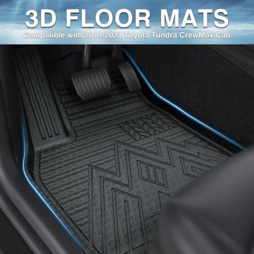 Mixsuper Floor mat for Toyota Tundra 2014-2021 (Only for CrewMax Cab) - Image 2
