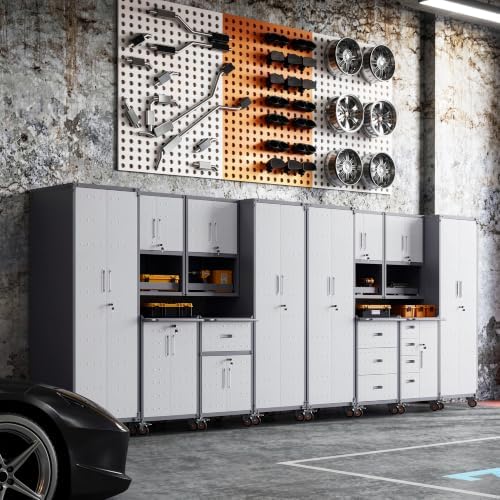 12-Piece Garage Storage Cabinets System Heavy Duty Workshop Set - Image 3