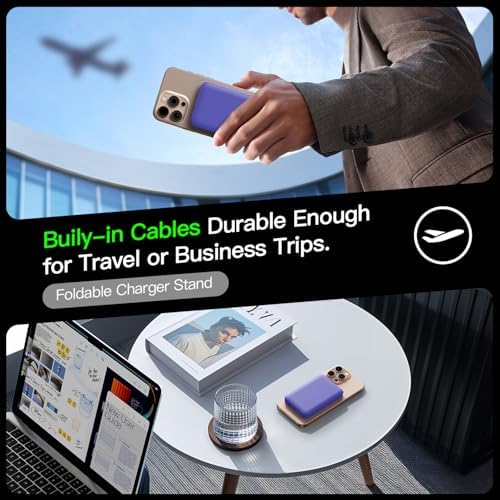 for Magsafe Portable Charger, 5000mAh Slim Wireless Magnetic Power Bank - Image 3