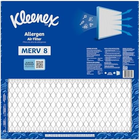 Kleenex Allergen Air Filter 20x20x1 Inches - 8 MERV RATING (4-Pack) - Image 4