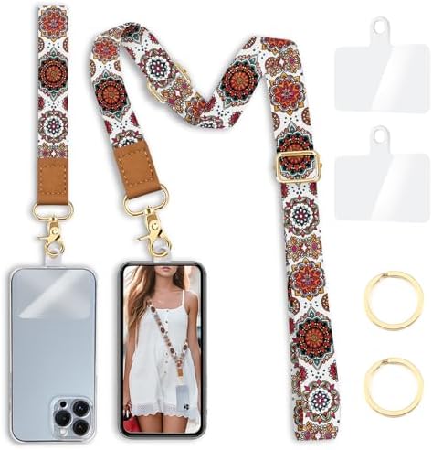 Yonlevres Phone Lanyard Crossbody Strap Wrist Neck Adjustable Women Boho by Yonlevres
