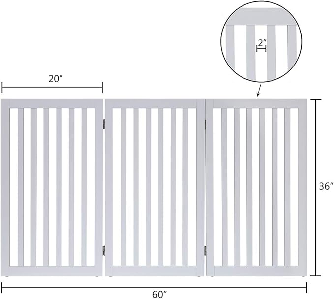 unipaws 36”H Free Standing Pet Gate - Image 6